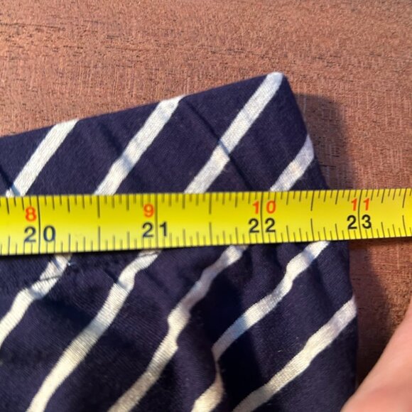 Coldwater Creek 2X Long Modest Striped Navy Skirt XXL Maxi Nautical Fisherman - Picture 6 of 6